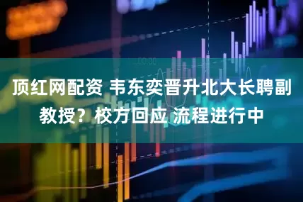 顶红网配资 韦东奕晋升北大长聘副教授？校方回应 流程进行中